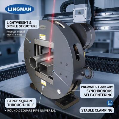 LM 245 mm średnica Pneumatyczny pusty laserowy czubek do precyzyjnego cięcia rur przemysłowych
